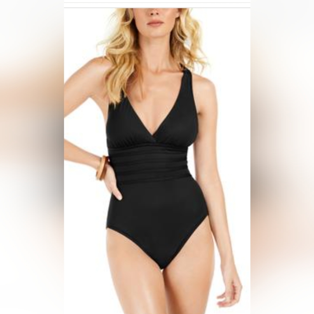 Elegant Black One-Piece Swimsuit